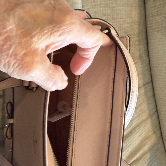 Kate Spade Blush Laurel Way Jewelef small Hardlee satchel in blush pink  9 by 9 - Picture 8 of 13